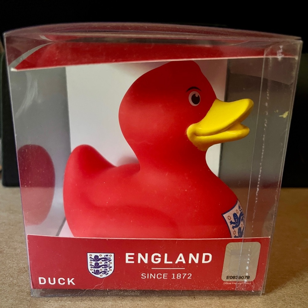 Forever Collectibles Red England Rubber Duck